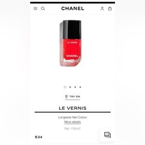 CHANEL LE VERNIS
Longwear Nail Colour INCENDIAIRE *NEW*